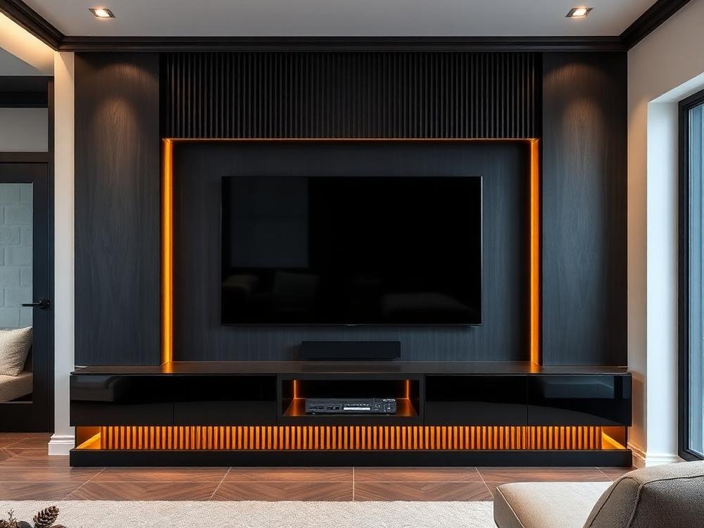 NØVRA Interiors bespoke media walls